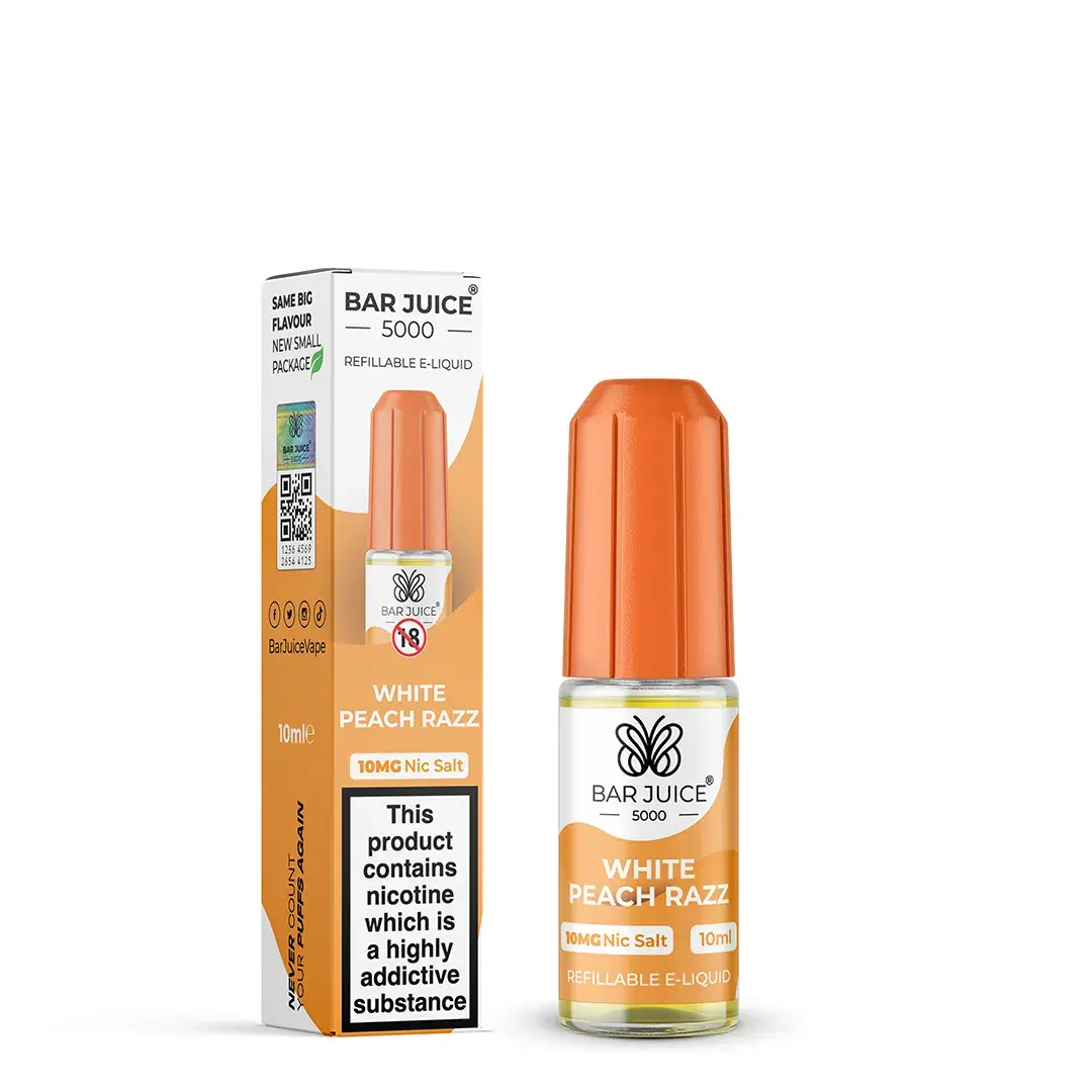 Bar Juice 5000 White Peach Razz 10mg Nic Salt
