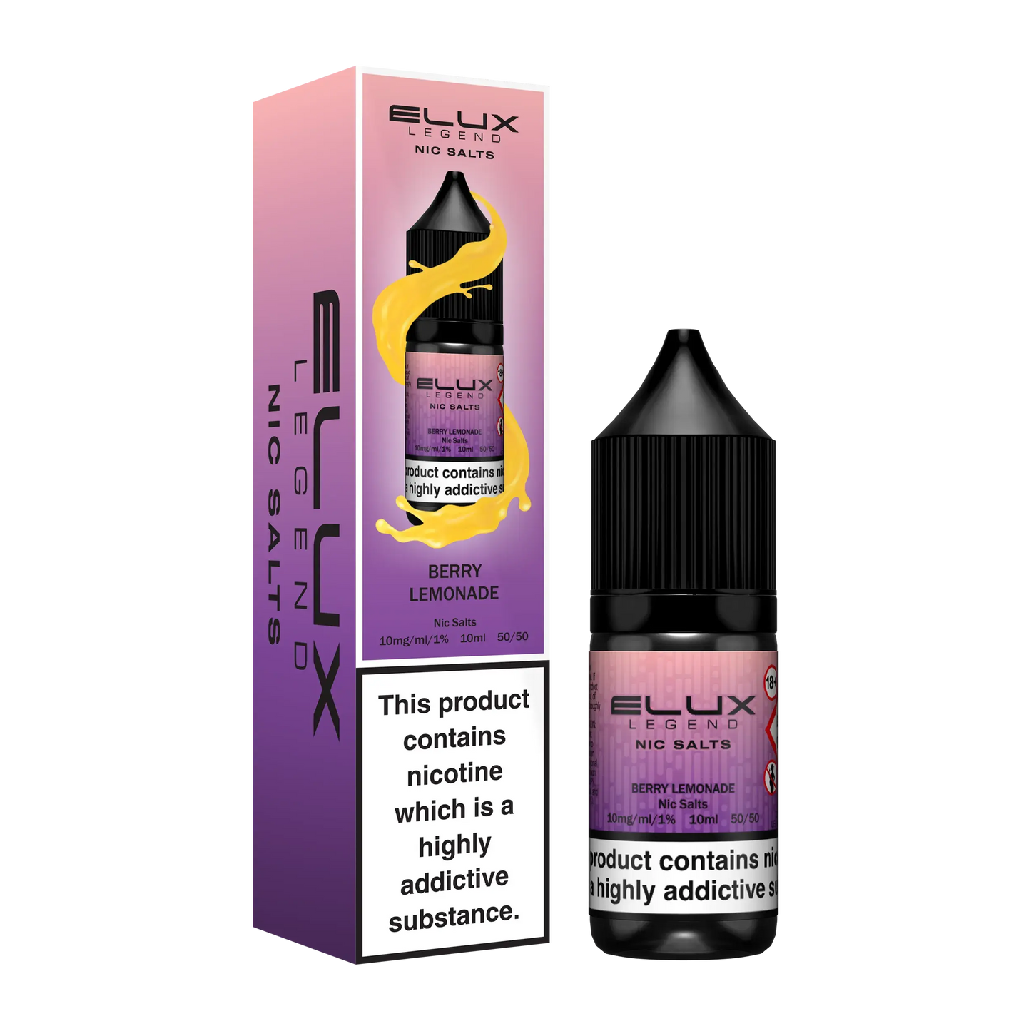 Berry Lemonade 10mg Elux Legend Nic Salt (6861576274023)