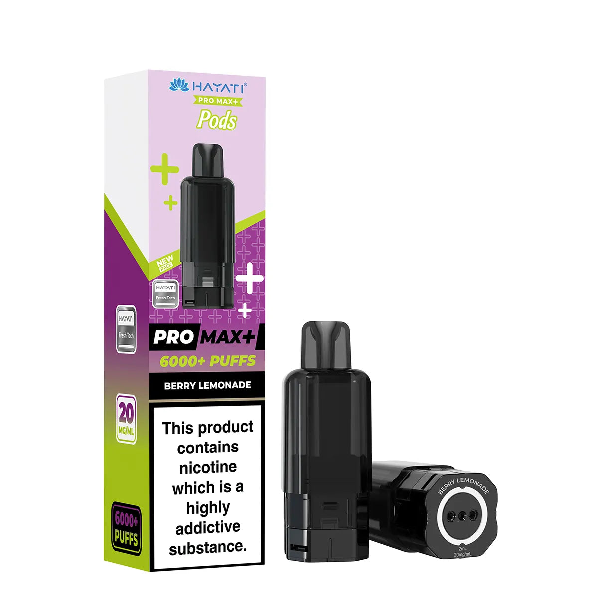 Berry Lemonade Flavour Hayati Pro Max Plus 6000 Pre-Filled Replacement Pods