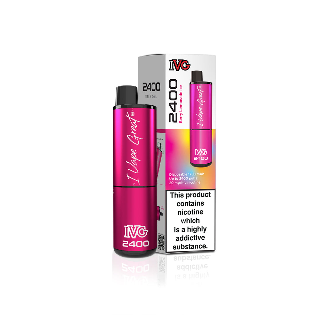 Berry Lemonade Ice IVG 2400 Puff Disposable Vape Kit