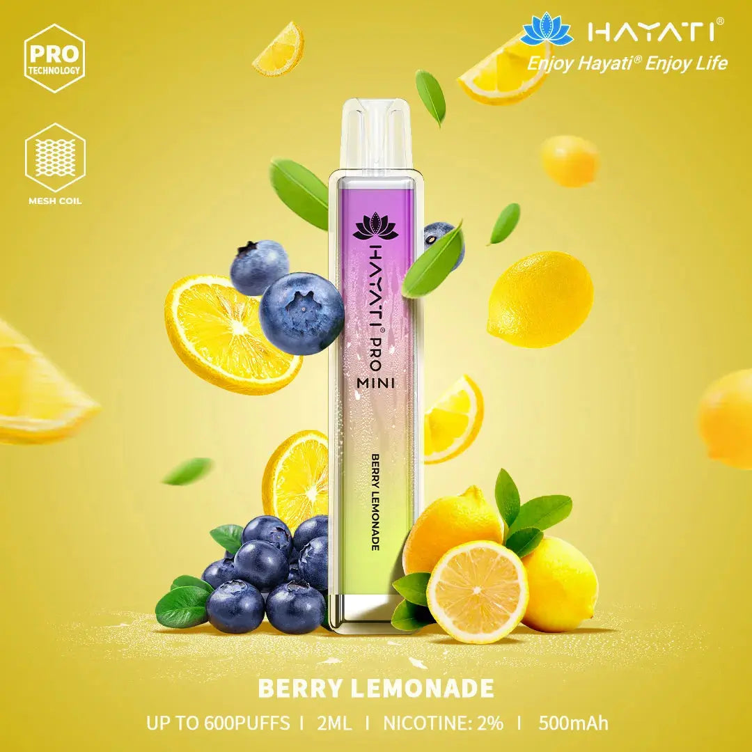 Berry Lemonade Hayati Pro Mini 600 Puff Disposable Vape (6859405918311)