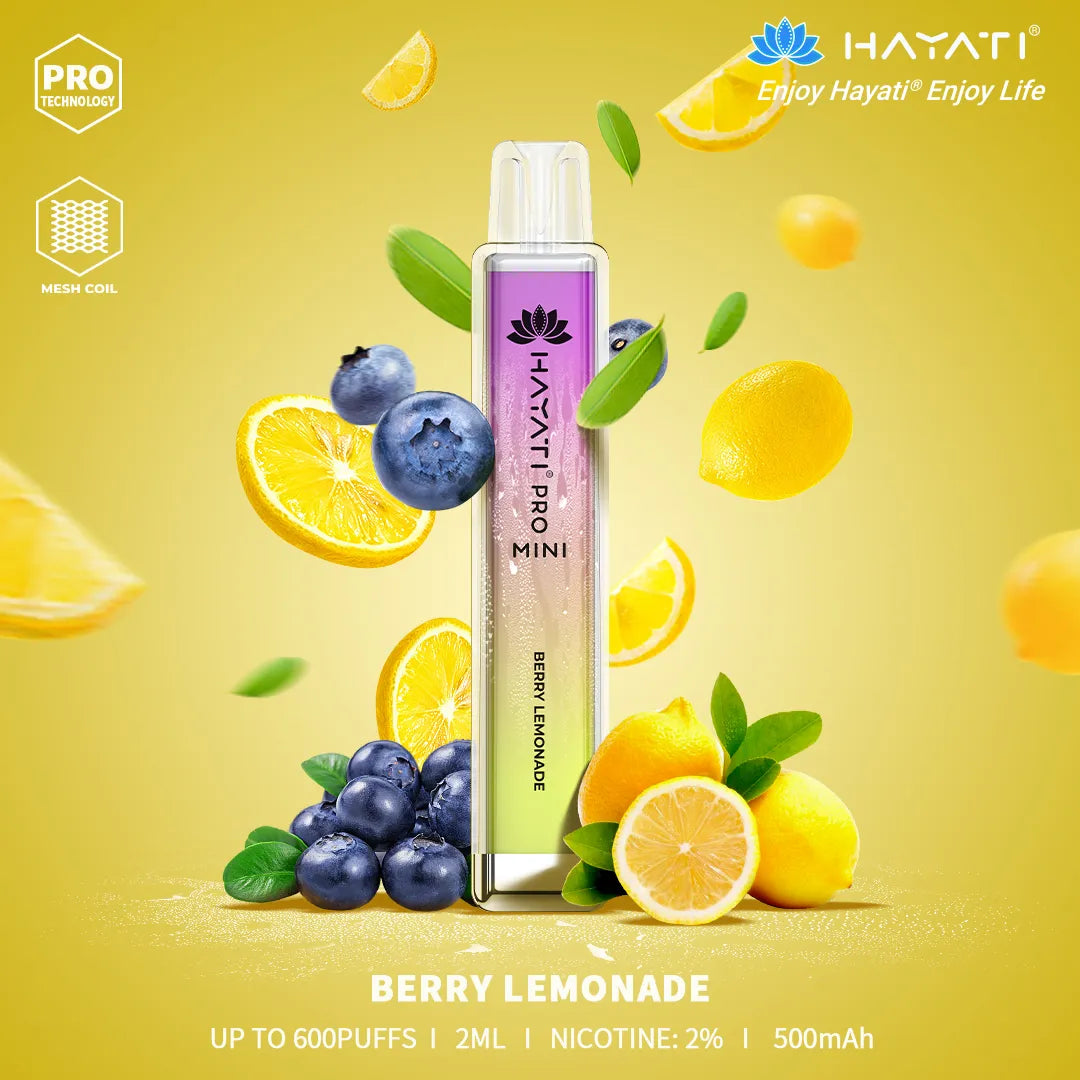 Berry Lemonade Hayati Pro Mini 600 Puff Disposable Vape