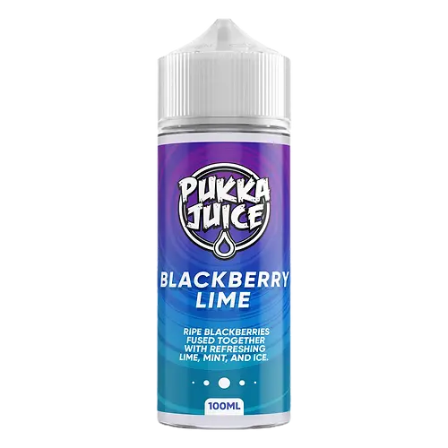 Pukka Juice Blackberry Lime E Liquid 100ml Shortfill  70VG/30PG