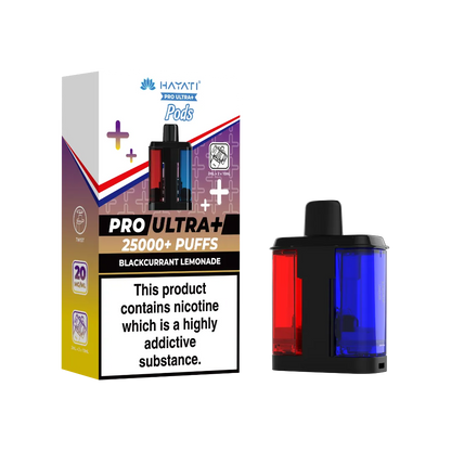 Blackcurrant Lemonade flavour Hayati Pro Ultra Plus 25k Pre-filled Replacement Pods and Hayati 25000 Pod Refills