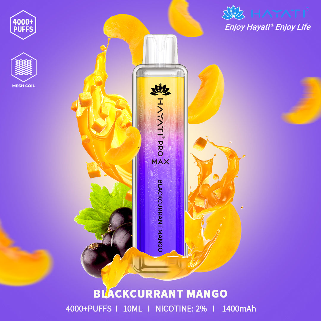 Blackcurrant Mango Hayati Pro Max 4000 Puff Disposable Vape