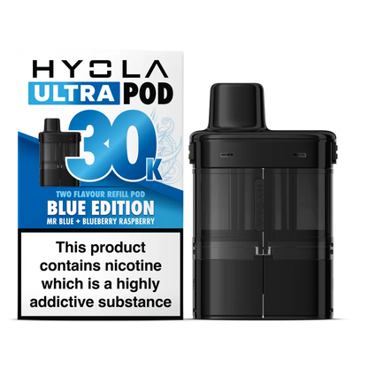Hyola ultra 30k blue edition two flavour refill pod