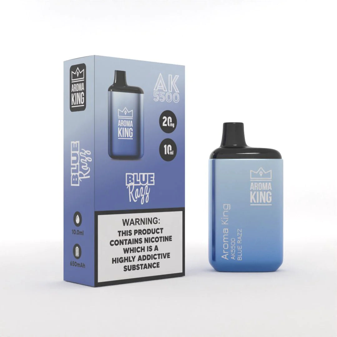 Blue Razz Aroma King AK5500 Puff 0mg Nicotine Disposable Vape