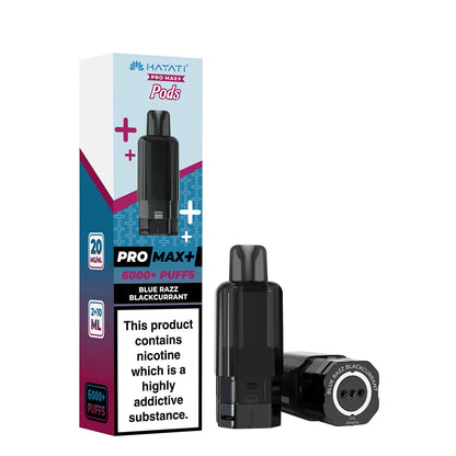 Blue Razz Blackcurrant Flavour Hayati Pro Max Plus 6000 Refill Pods