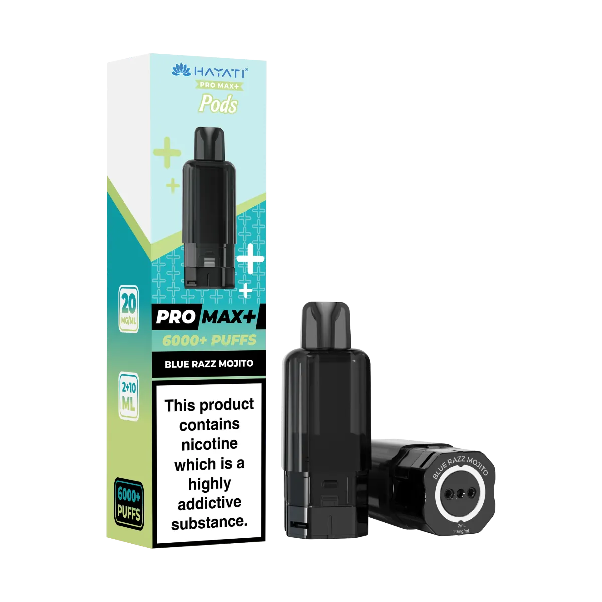 Blue Razz Mojito Flavour Hayati Pro Max Plus 6000 Pre-Filled Replacement Pods