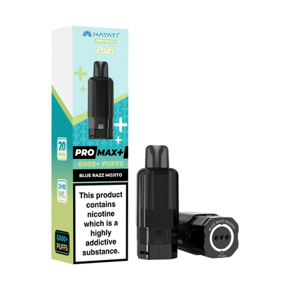 Blue Razz Mojito Flavour Hayati Pro Max Plus 6000 Pre-Filled Replacement Pods
