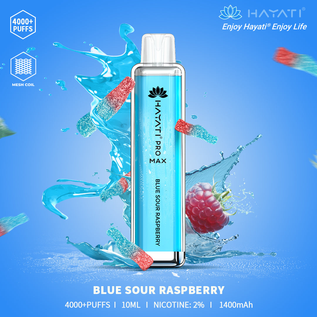 Blue Sour Raspberry Hayati Pro Max 4000 Puff Disposable Vape