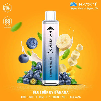 Blueberry Banana Hayati Pro Max 4000 Puff Disposable Vape