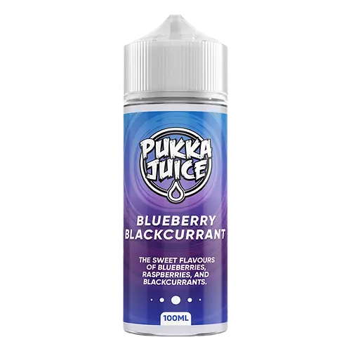 Pukka Juice Blueberry Blackcurrant E Liquid 100ml Shortfill  70VG/30PG