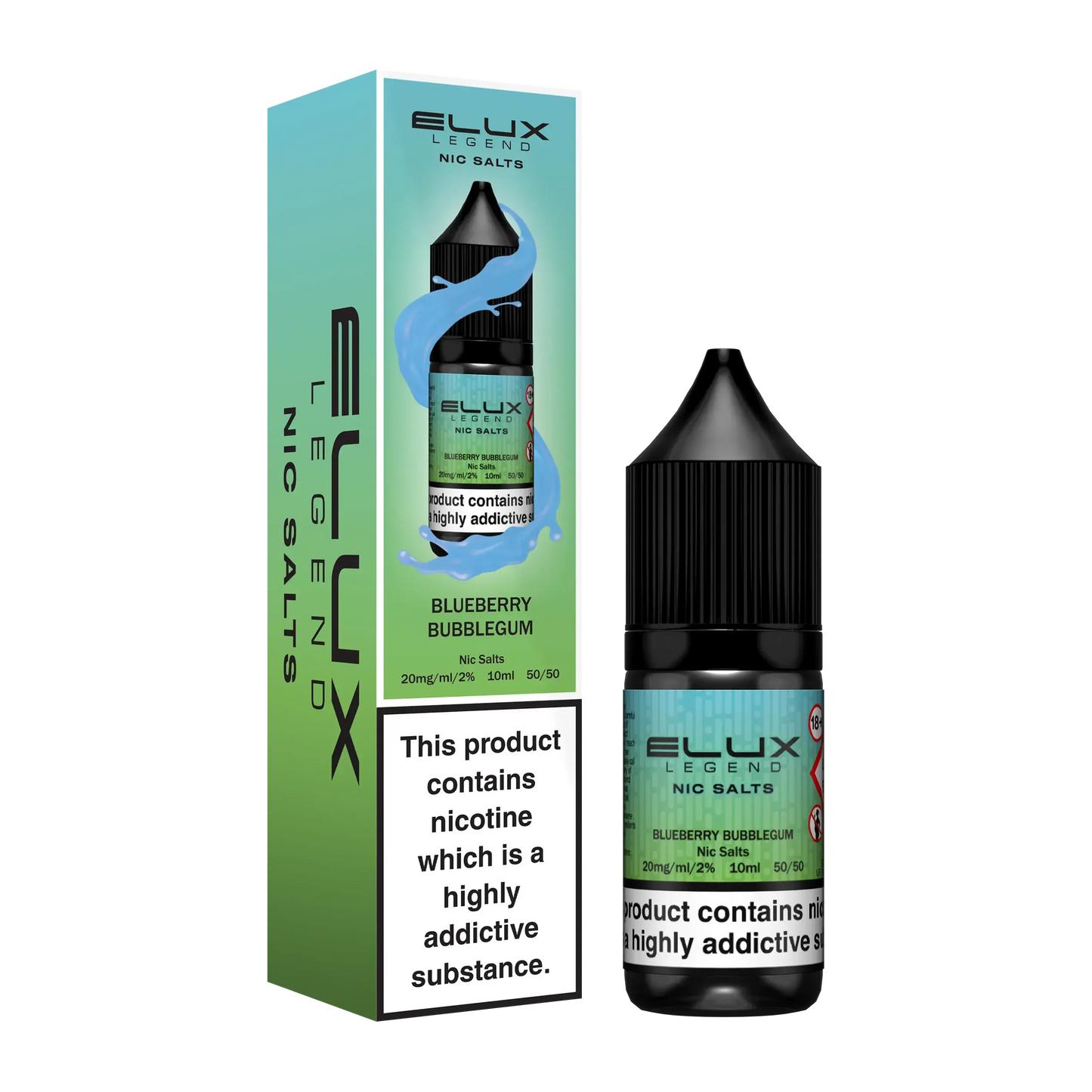 Blueberry Bubblegum 20mg Elux Legend Nic Salt (6861576274023)