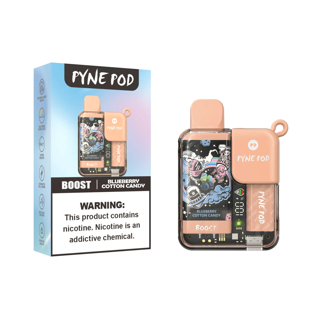 Pyne Pod 8500 Puff Blueberry Cotton Candy Disposable Vape