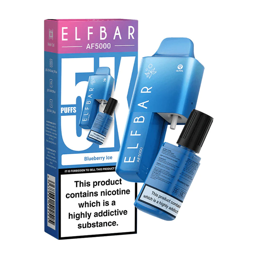 Blueberry Ice Elf Bar AF5000 Disposable Vape Kit