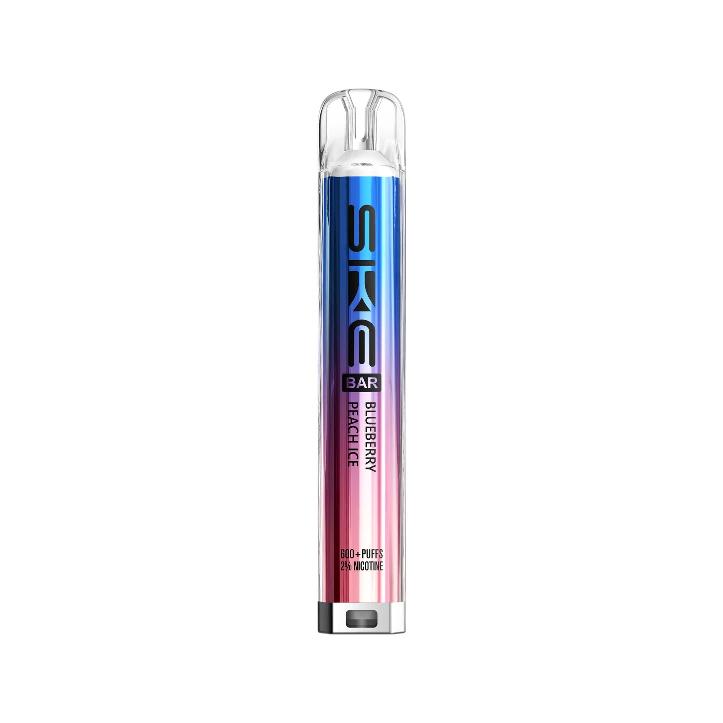 Blueberry Peach Ice Flavour SKE Crystal Bar 600 puff prefilled pod kit