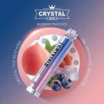 Load image into Gallery viewer, Blueberry Peach Ice SKE Crystal 600 Puff Disposable Vape
