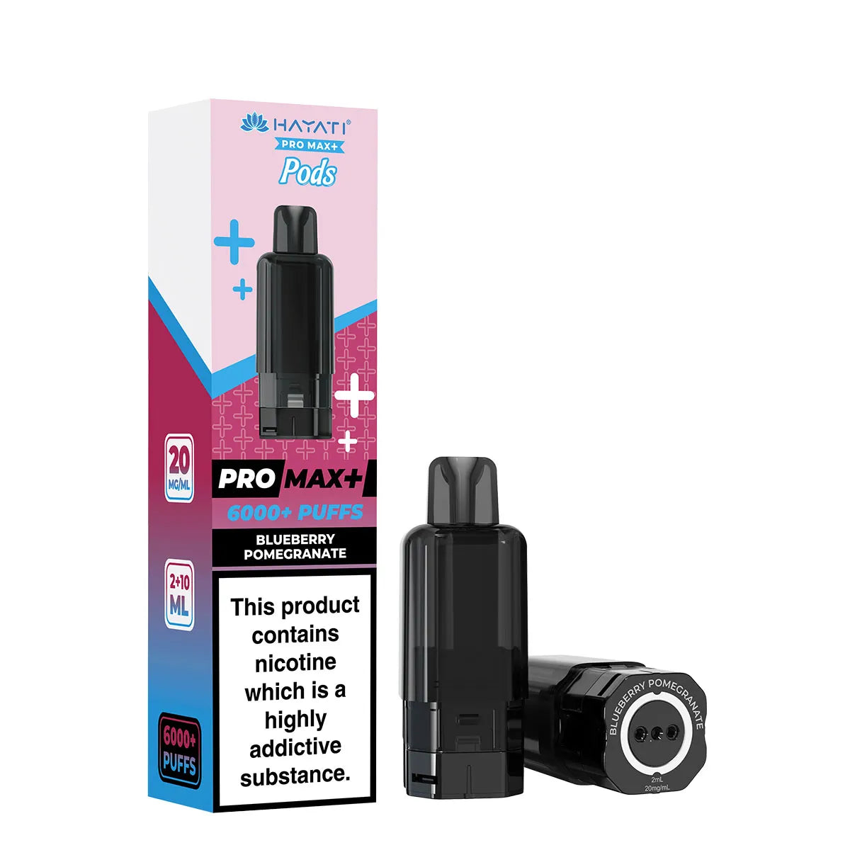 Blueberry Pomegranate Flavour Hayati 6000 Pre-Filled Replacement Pods 