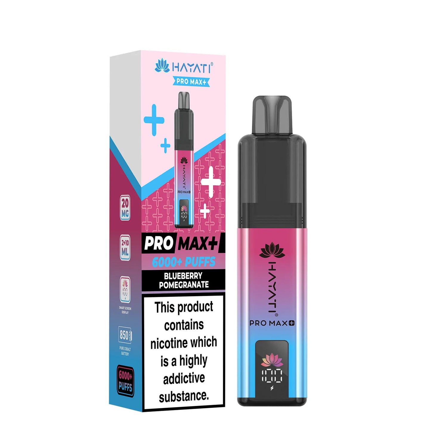 Blueberry Pomegranate Flavour Hayati Pro Max Plus 6000 Puff Vape