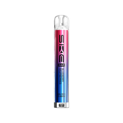 Blueberry Raspberries Flavour SKE Crystal Bar 600 puff prefilled pod kit