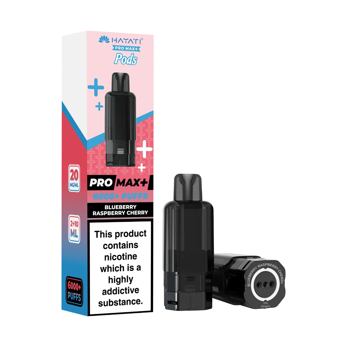 Blueberry Raspberry Cherry Flavour Hayati Pro Max Plus 6000 Refill Pods