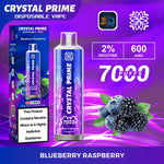 Load image into Gallery viewer, Blueberry Raspberry Crystal Prime 7000 Disposable Vape
