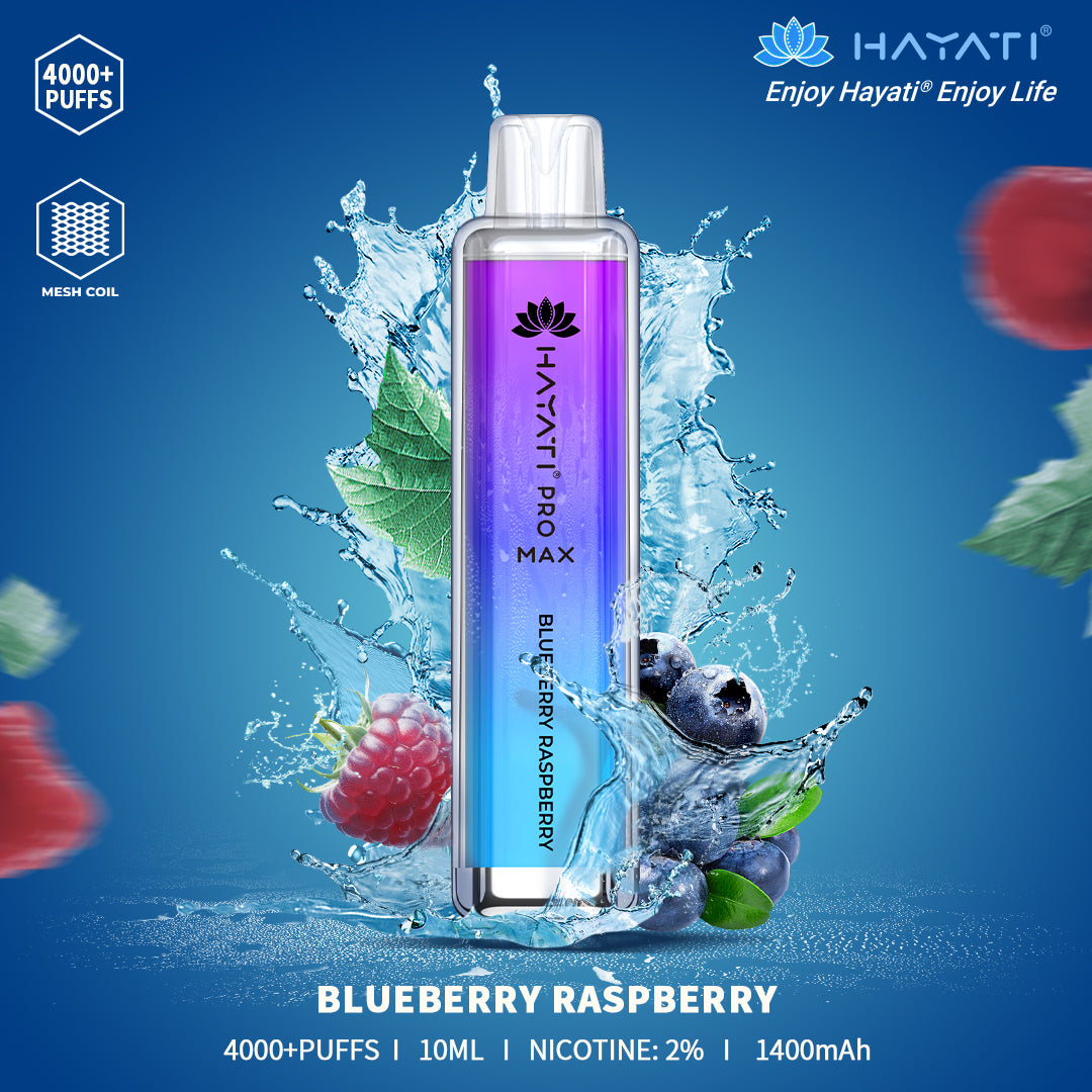 Blueberry Raspberry Hayati Pro Max 4000 Puff Disposable Vape