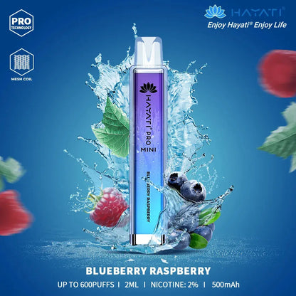 Blueberry Raspberry Hayati Pro Mini 600 Puff Disposable Vape (6859405918311)