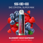 Load image into Gallery viewer, Blueberry Sour Raspberry SKE Crystal Supermax 4500 Puff Disposable Vape
