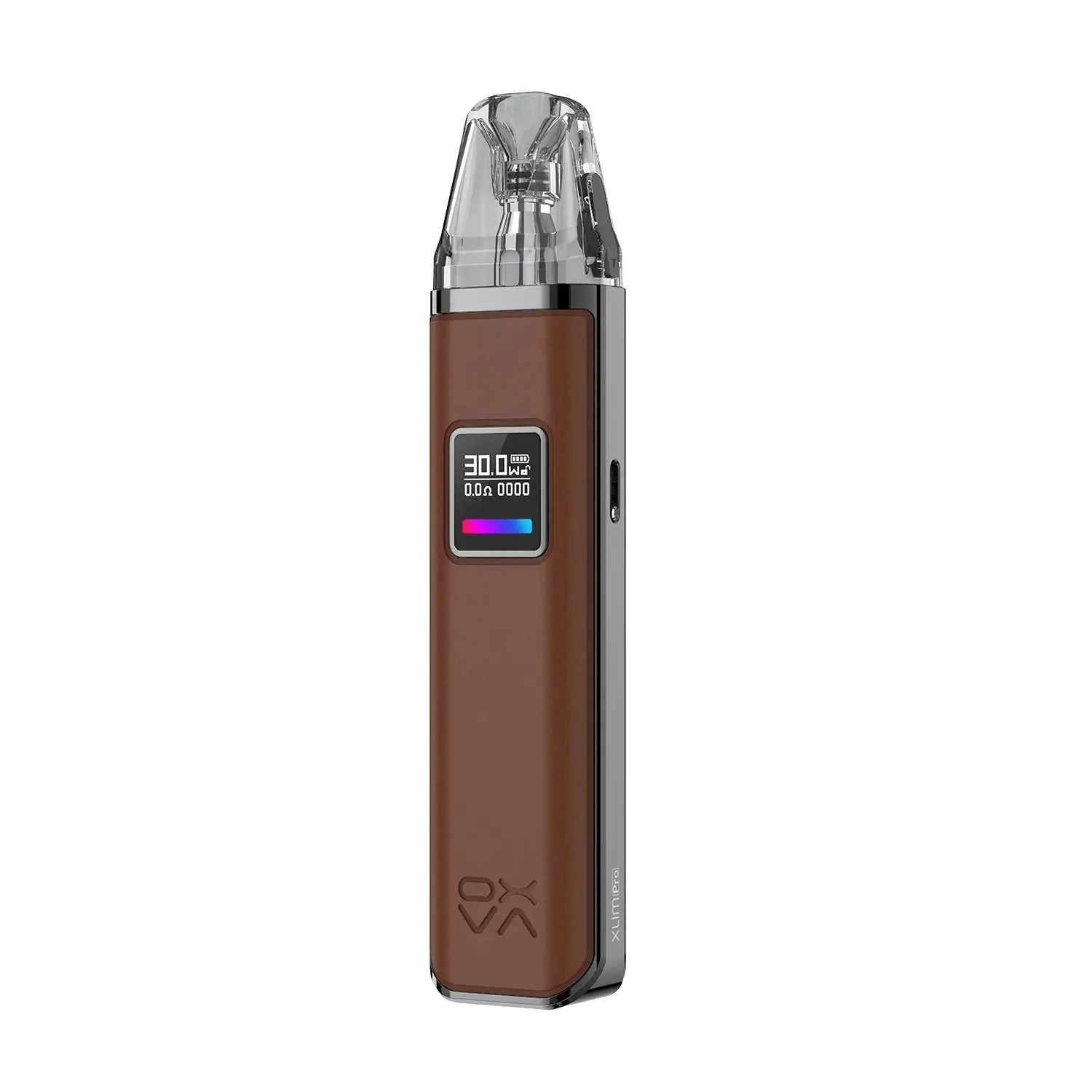 Brown Leather Oxva Xlim Pro Pod Vape Kit (6864955342951)