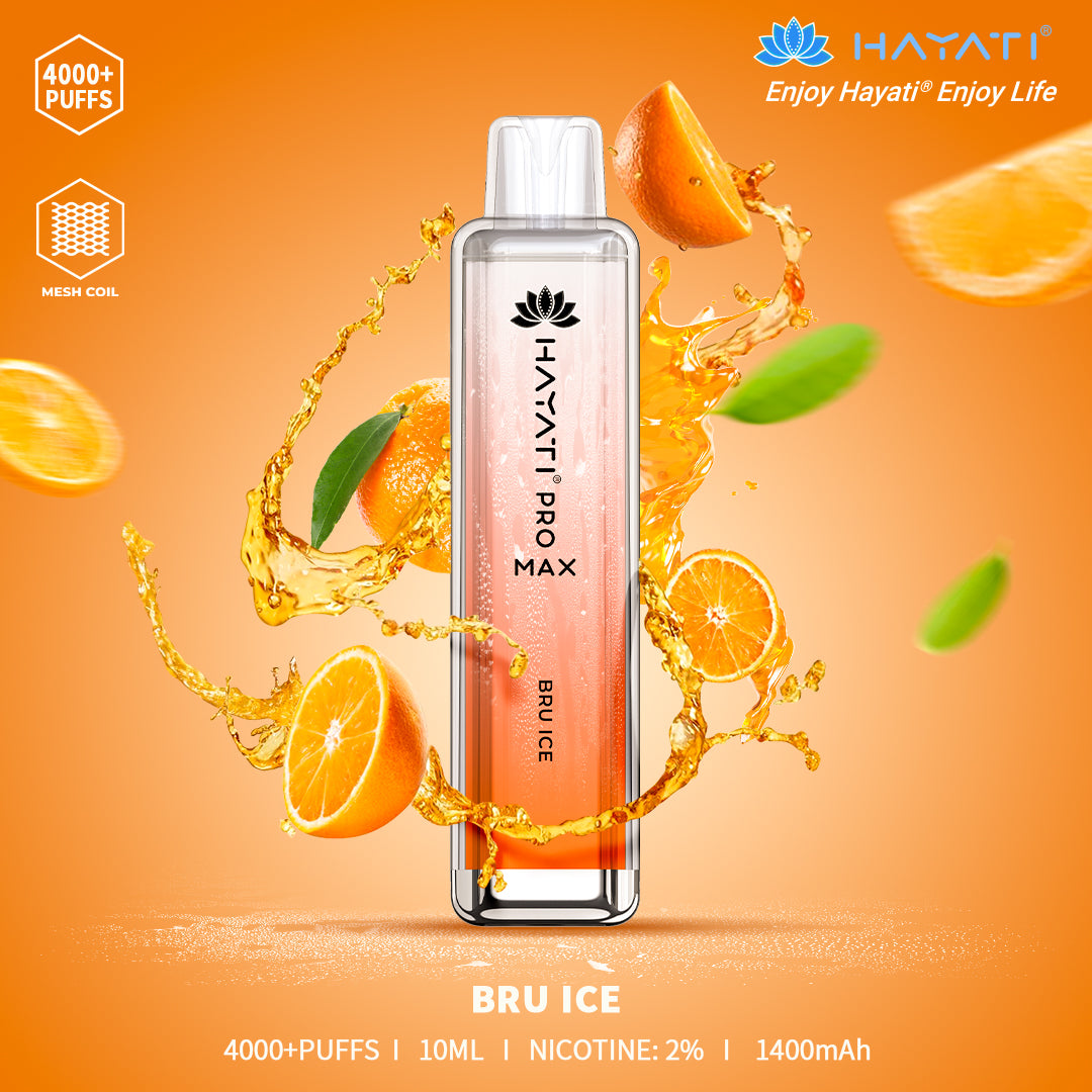 Bru Ice Hayati Pro Max 4000 Puff Disposable Vape