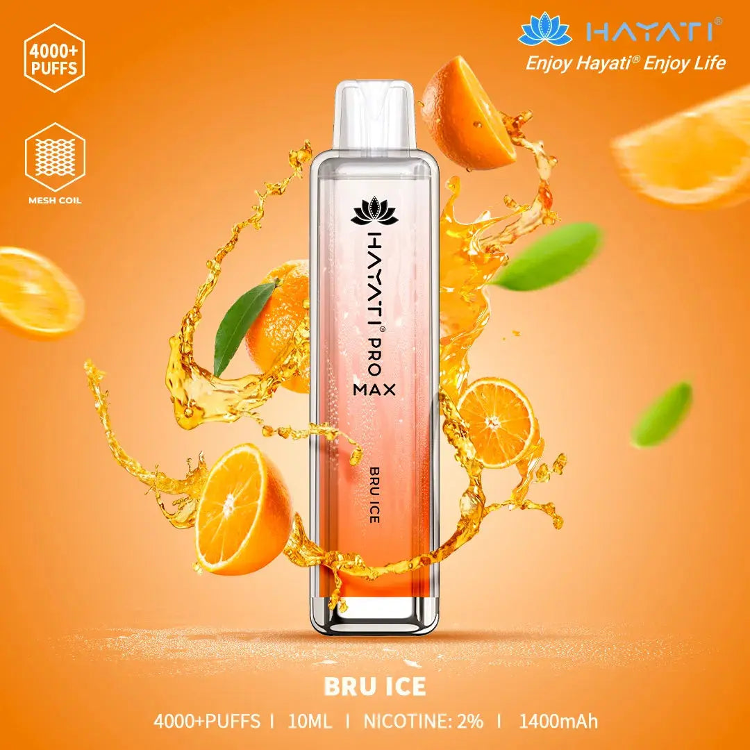 Bru Ice Hayati Pro Max 4000 Puff Disposable Vape