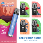 Load image into Gallery viewer, California Remix Hayati Remix 2400 Puff 4in1 Disposable Vape Kit
