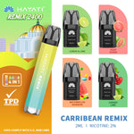 Load image into Gallery viewer, Carribean Remix Hayati Remix 2400 Puff 4in1 Disposable Vape Kit
