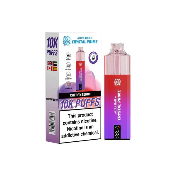 Crystal Prime 10K Puff Disposable Vape Cherry Berry