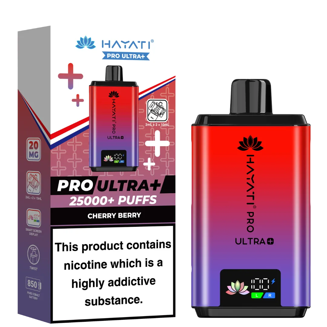 Cherry Berry Flavour Hayati Pro Ultra Plus 25k Puff Prefilled Pod Kit