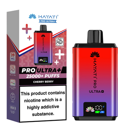 Cherry Berry Flavour Hayati Pro Ultra Plus 25k Puff Prefilled Pod Kit