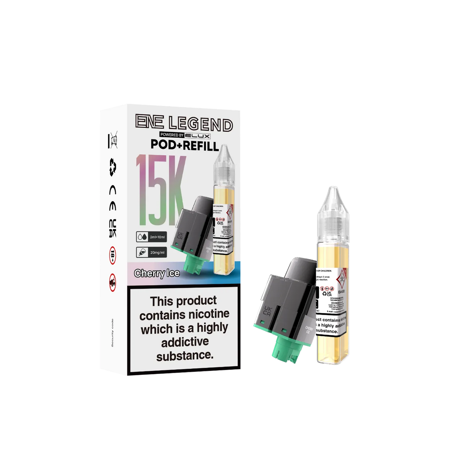 ENE Legend 15K prefilled pod flavour Cherry Ice