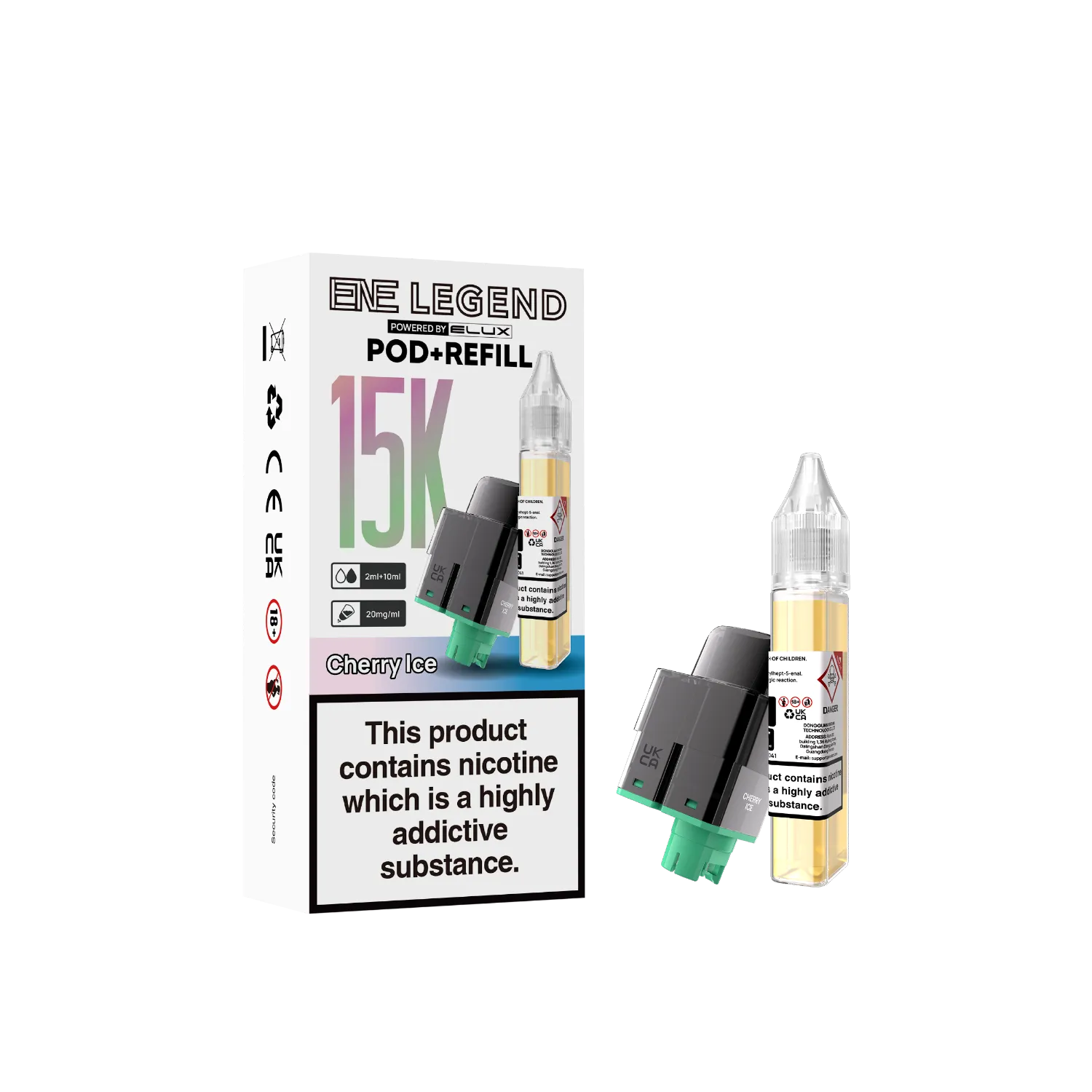ENE Legend 15K prefilled pod flavour Cherry Ice