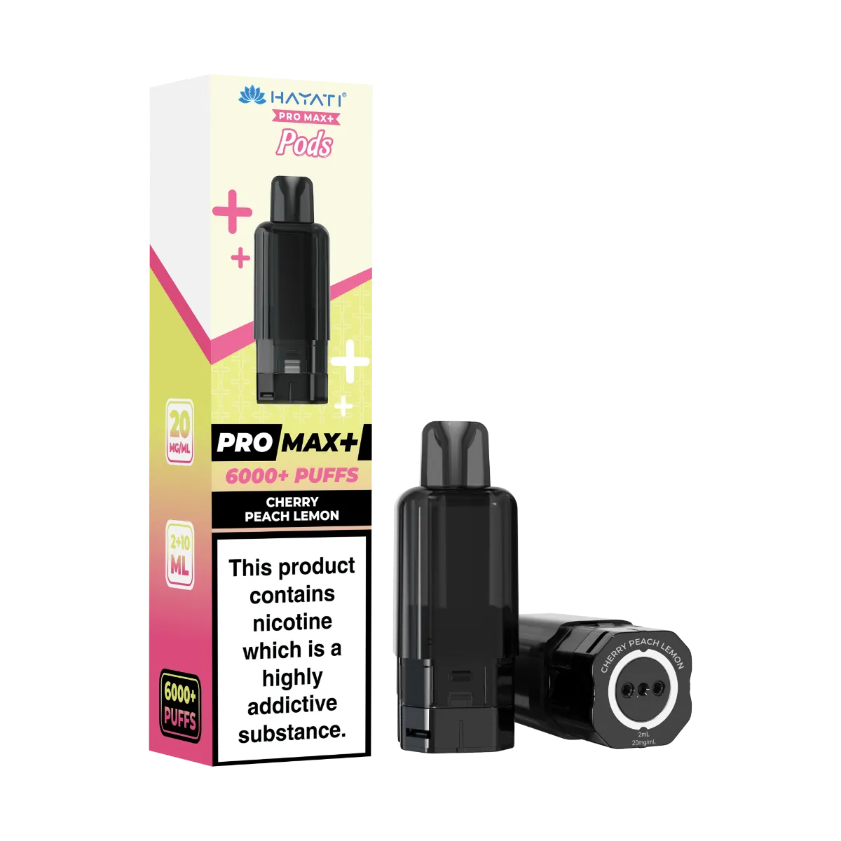 Cherry Peach Lemon Flavour Hayati 6000 Refill Pods