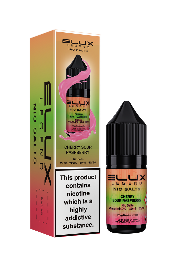 Cherry Sour Raspberry Elux Legend Nic Salt 20mg