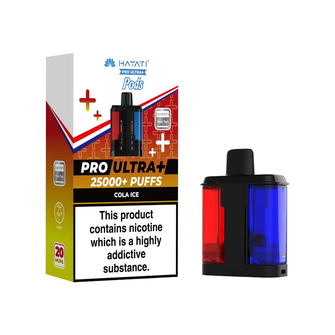 Cola Ice flavour Hayati Pro Ultra Plus 25000 Pod Refills