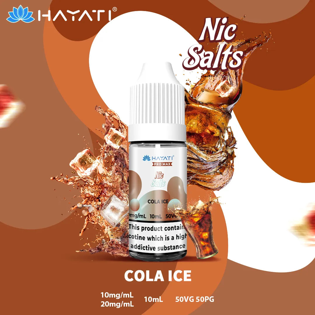 Cola Ice Hayati Pro Max Nic Salt 10mg and 20mg Nicotine Strength 10ml Bottle