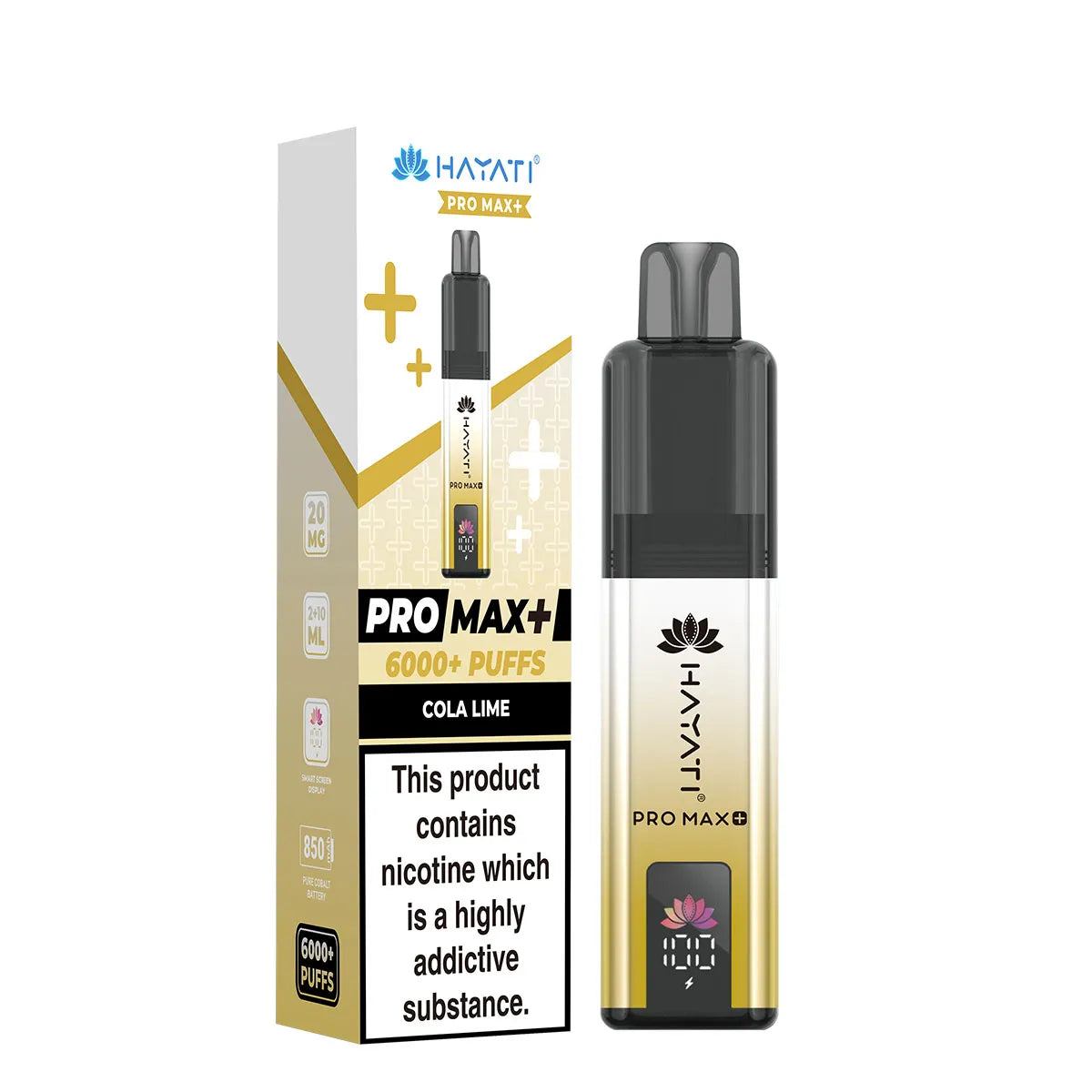 Cola Lime Flavour Hayati Pro Max Plus 6000 Puff Prefilled Pod Kit
