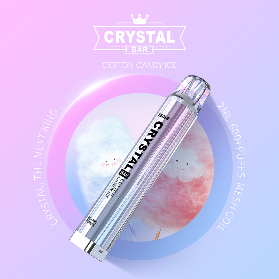 Cotton Candy Ice SKE Crystal 600 Puff Disposable Vape