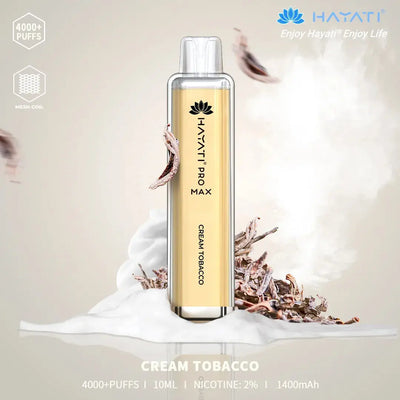 Cream Tobacco Hayati Pro Max 4000 Puff Disposable Vape