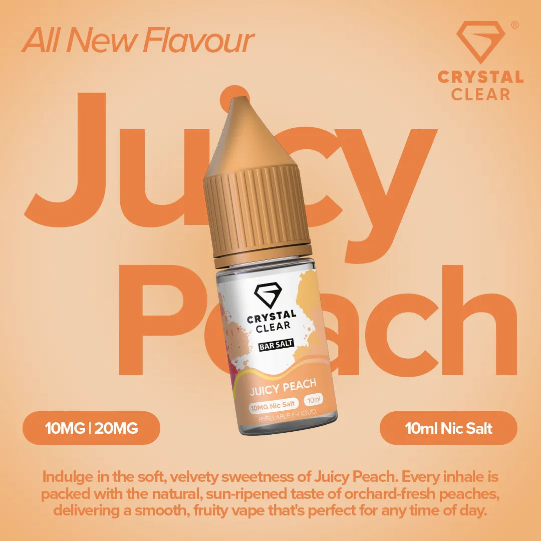 Crystal Clear Juicy Peach Nic Salt