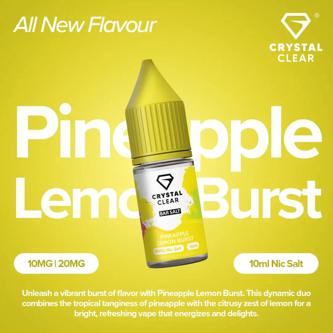 Crystal Clear Pineapple Lemon Burst Nic Salt