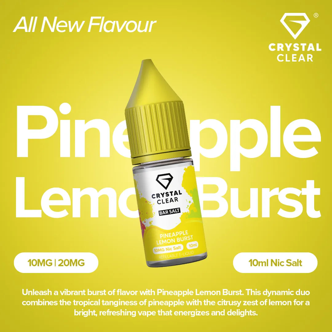 Crystal Clear Pineapple Lemon Burst Nic Salt